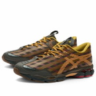 Asics Men's US8-S Gel-SJ33 Sneaker in Black Coffee/Orange Lily