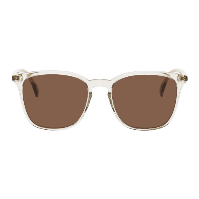Photo: Gucci Brown Ultralight Square Sunglasses