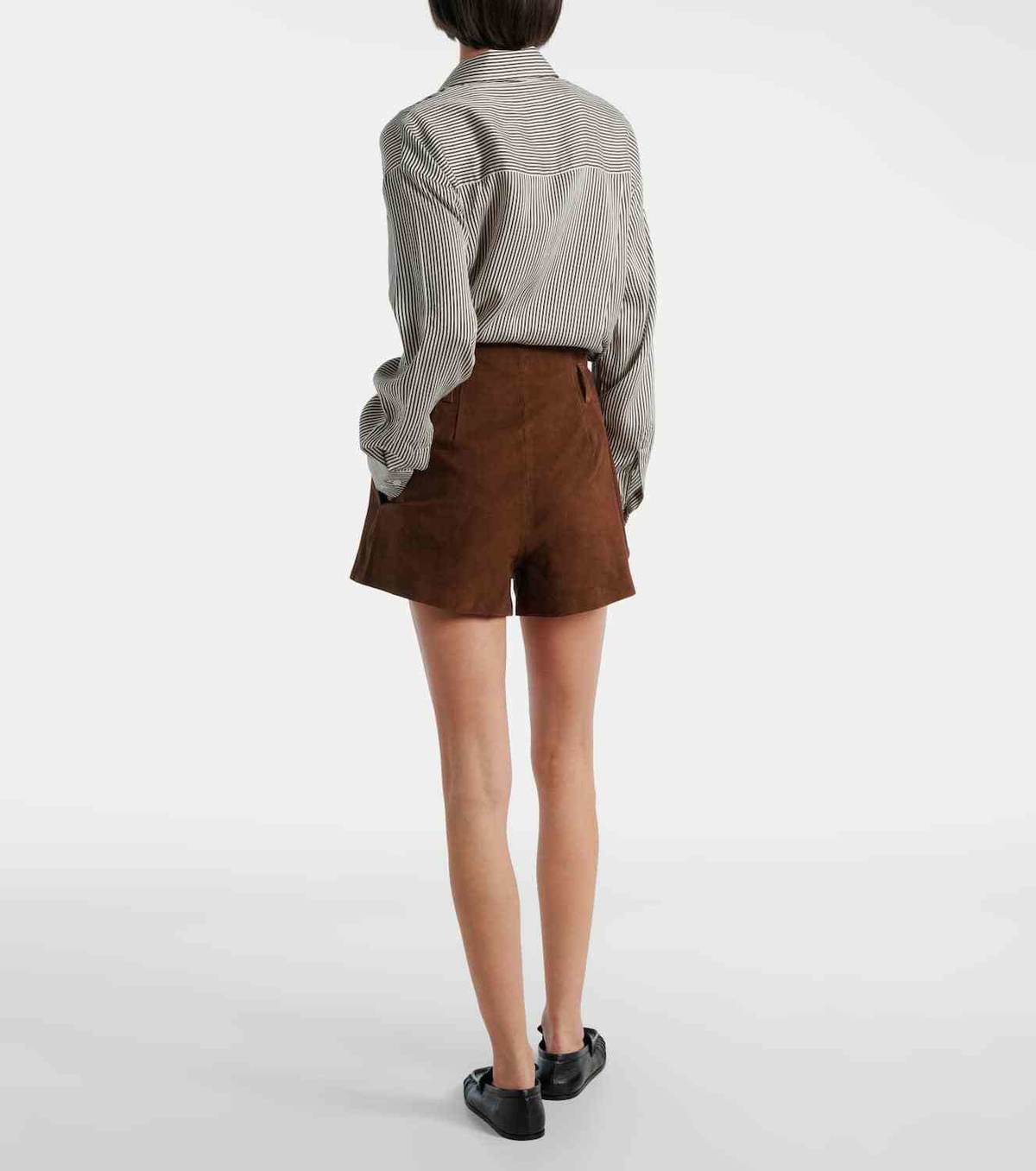 The Frankie Shop Lise suede shorts