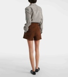 The Frankie Shop Lise suede shorts