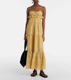 Marant Etoile Paule lace-trimmed cotton maxi dress