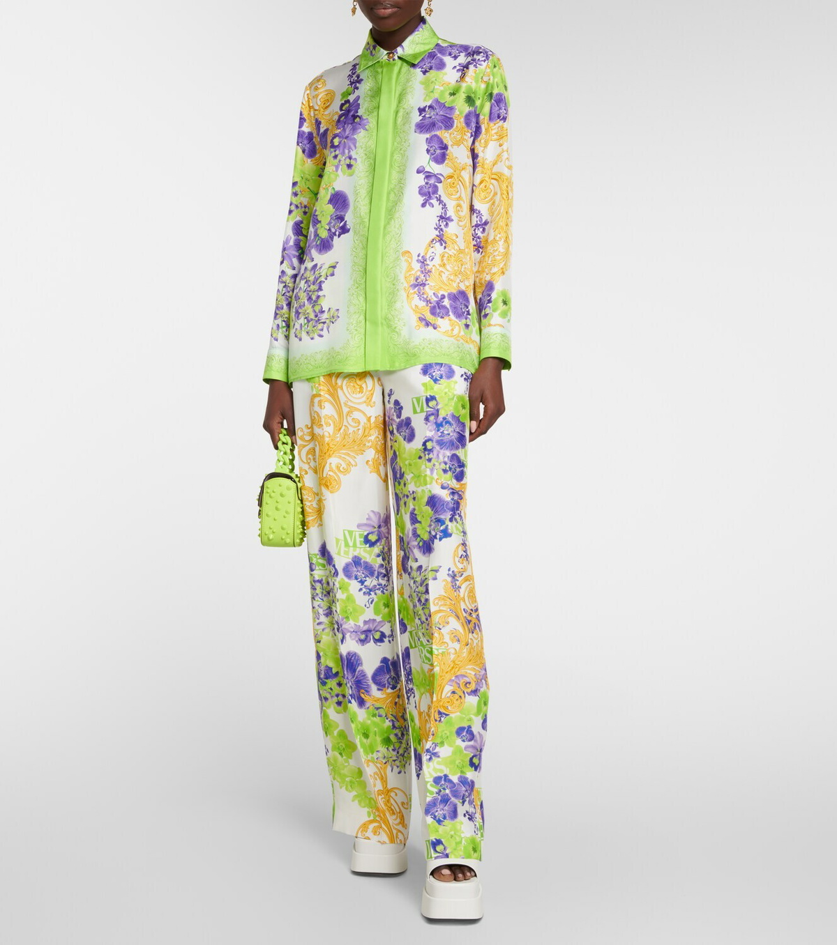 Versace hotsell floral shirt