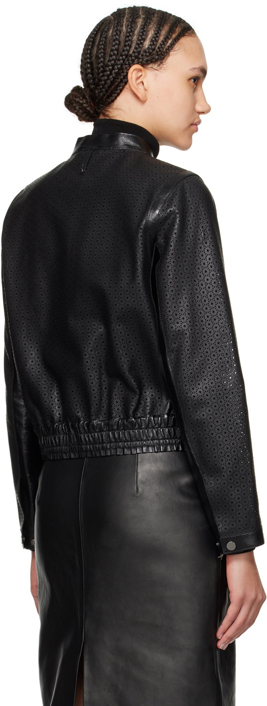 MACKAGE Black Noelia Leather Jacket