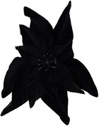 JW Anderson Black Ponsettia Brooch