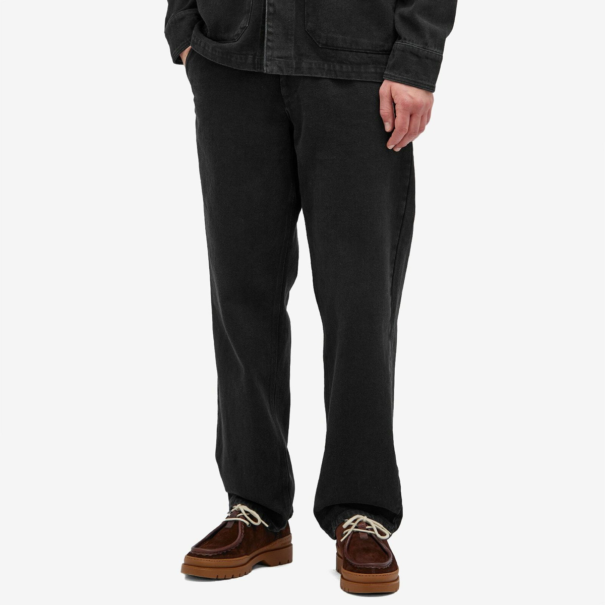 Foret Men's Clay Denim Pants in Washed Black