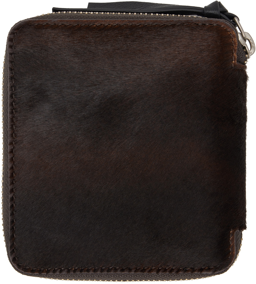 Dries Van Noten Brown Zip Wallet Dries Van Noten