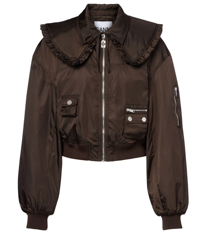 Photo: Ganni Duchess bomber jacket