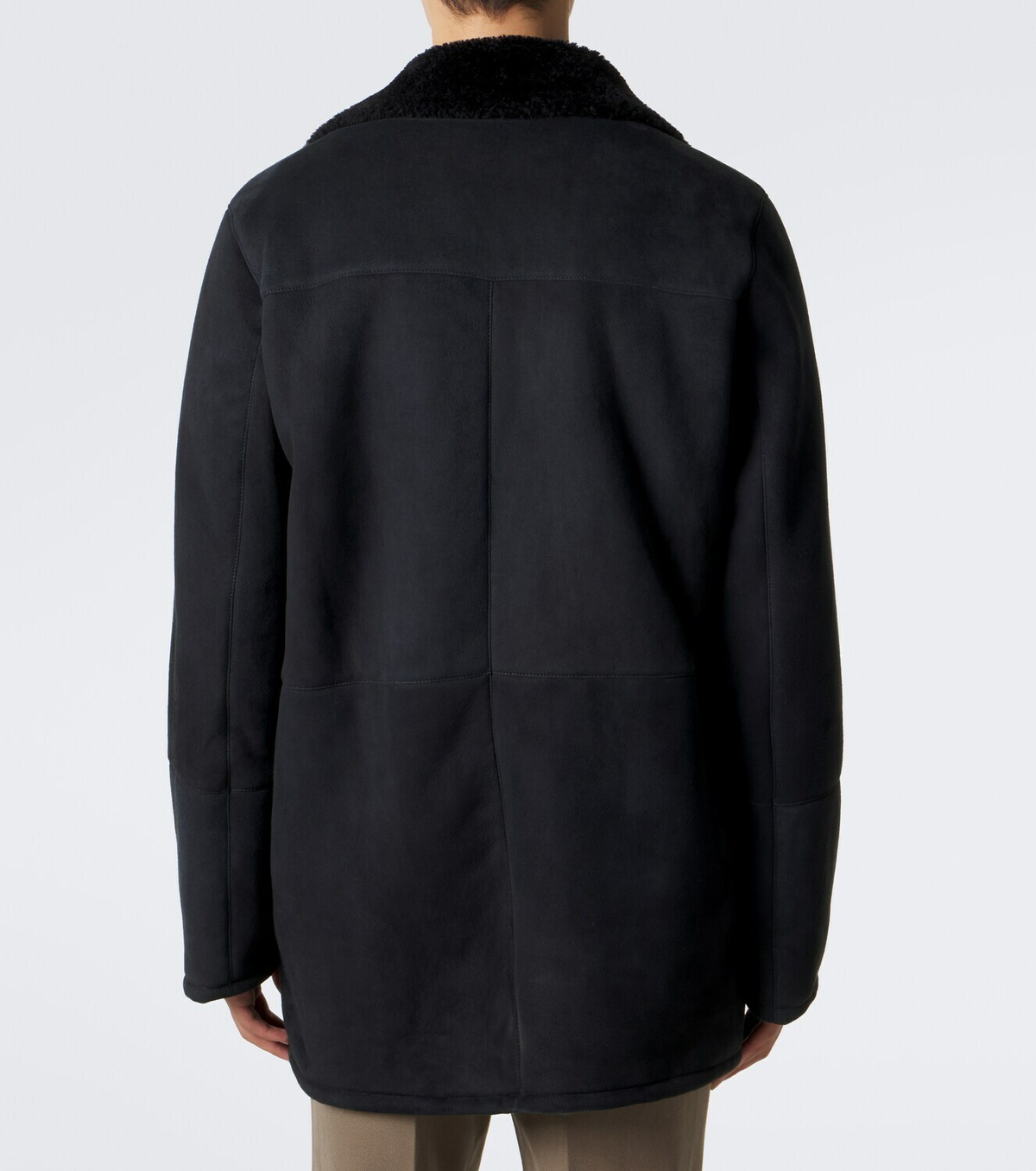 Arma Bohdan shearling-lined suede coat