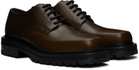 Dries Van Noten Khaki Leather Derbys