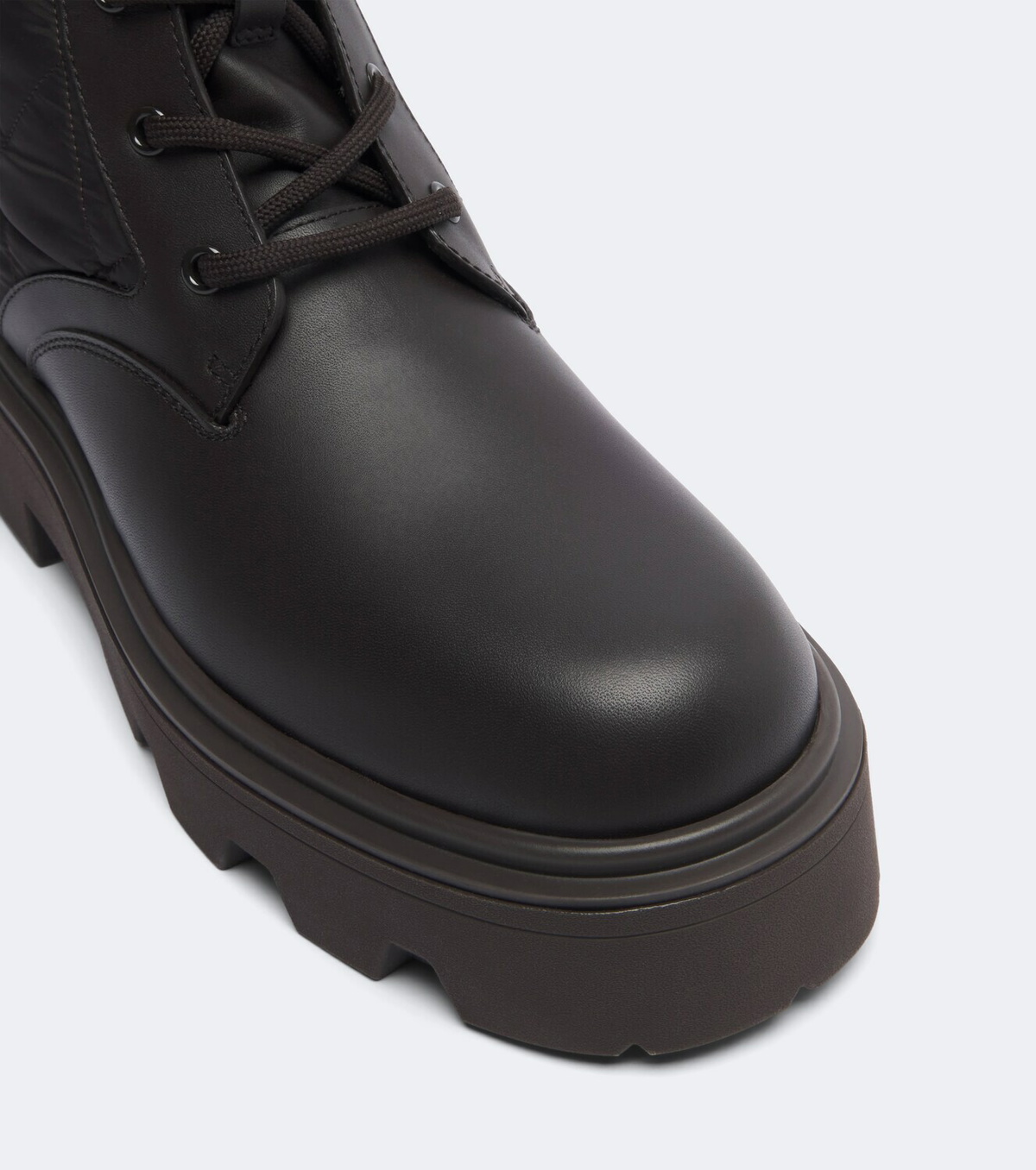 Moncler Aurea leather lace-up boots