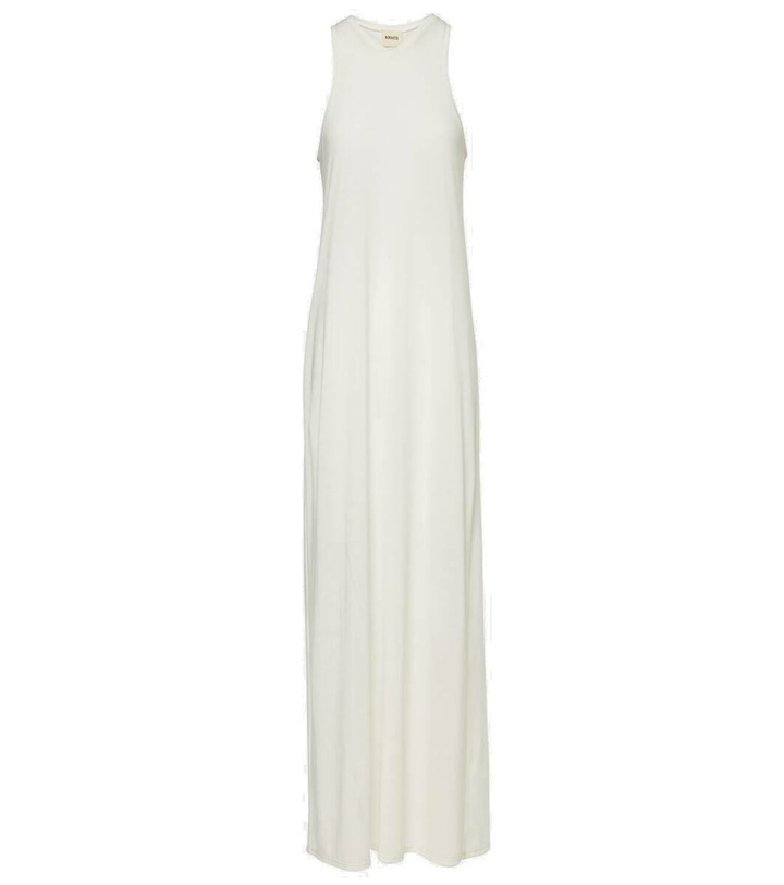 Photo: Khaite Vernetta cotton-blend jersey maxi dress