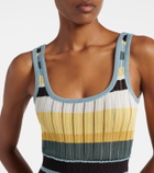 Alaïa Knitted striped minidress
