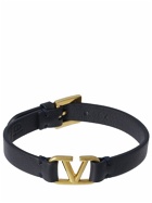 VALENTINO GARAVANI - V Logo Leather Bracelet