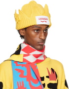 Charles Jeffrey LOVERBOY Yellow Chunky Crown Beanie