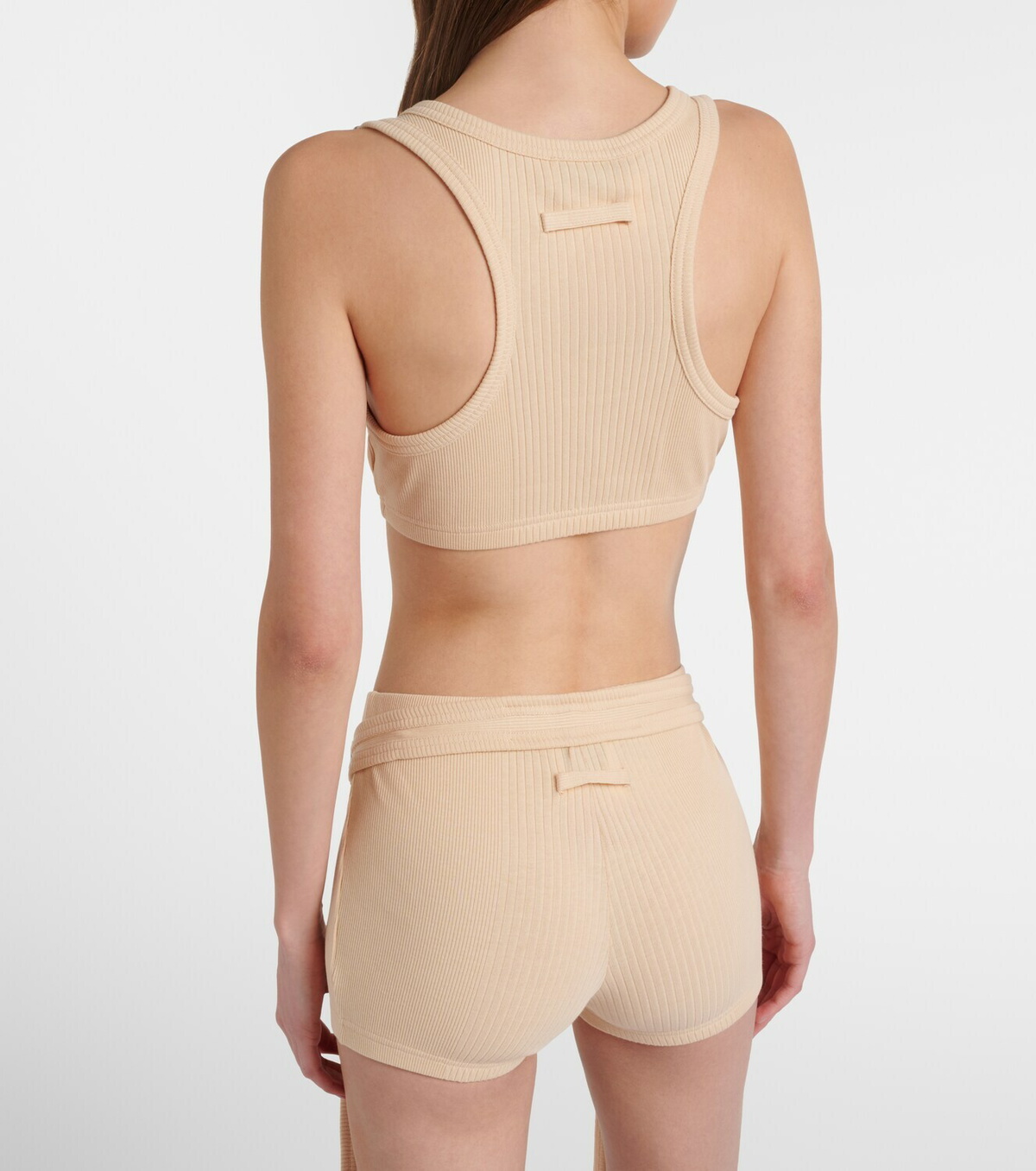 Jean Paul Gaultier Ribbed-knit cotton shorts