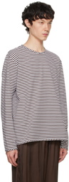 SUNNEI Brown & White Classic Long Sleeve T-Shirt
