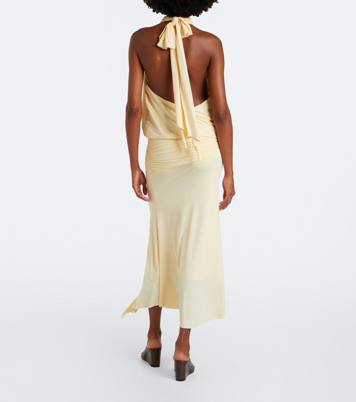 De La Vali Vida draped jersey minidress