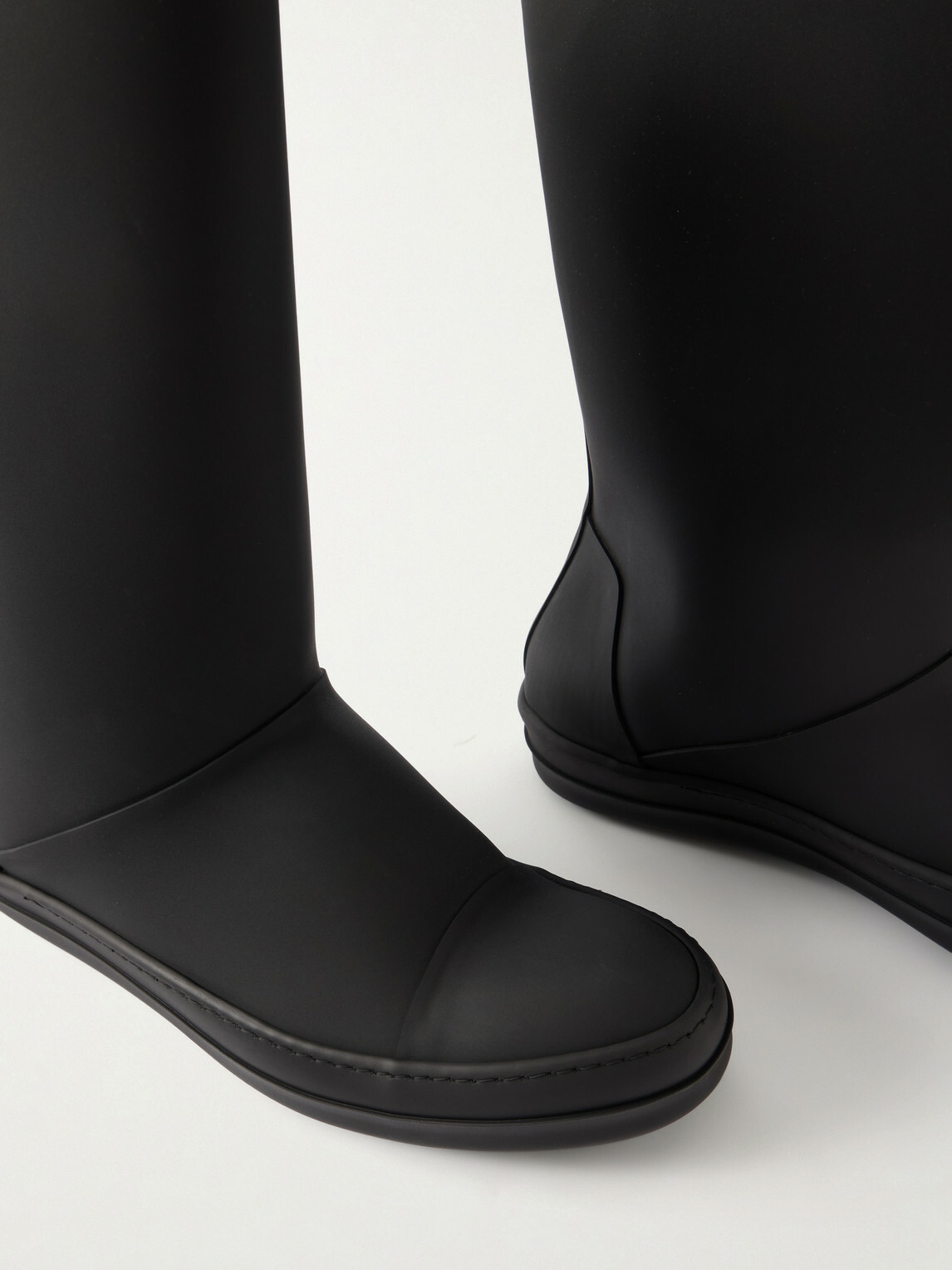 DRKSHDW by Rick Owens - Sneakwaders Rubber Boots - Black