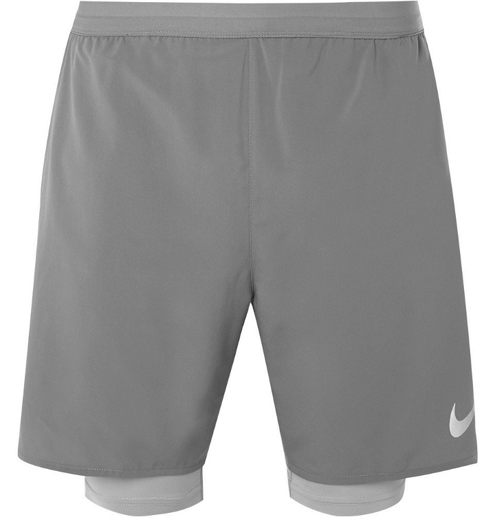 Photo: Nike Running - Flex Distance Dri-FIT Mesh Shorts - Men - Gray