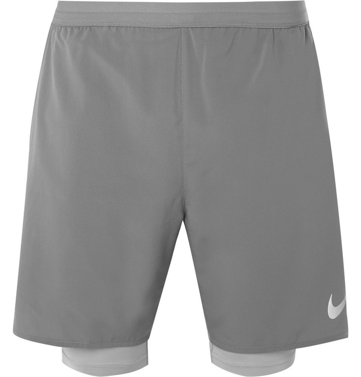 Photo: Nike Running - Flex Distance Dri-FIT Mesh Shorts - Men - Gray