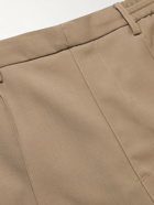 AMI PARIS - Straight-Leg Recycled Twill Bermuda Shorts - Brown