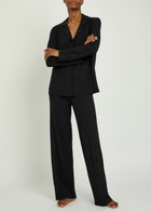 Skims Ribbed Stretch-modal Pyjama set Black
