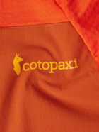 Cotopaxi - Otero Shell-Trimmed Stretch Recycled-Knit Half-Zip Sweatshirt - Orange