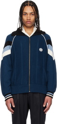 RICE NINE TEN Blue Knitting Track Jacket