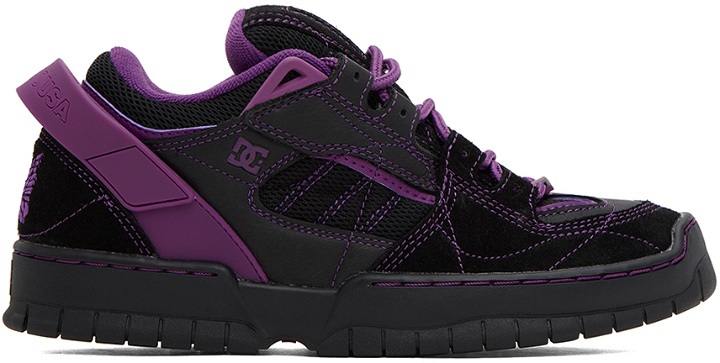 Photo: NEEDLES Black & Purple DC Shoes Edition Spectre Sneakers