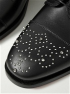 Christian Louboutin - Maltese Studded Leather Derby Shoes - Black