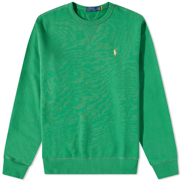 Photo: Polo Ralph Lauren Men's Vintage Fleece Crew Sweat in Lifeboat Green