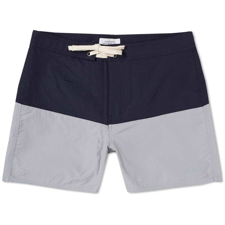 Photo: Saturdays NYC Ennis Boardshort Blue