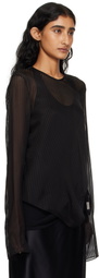 Ann Demeulemeester Black Benonia Long Sleeve T-shirt
