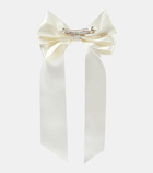 Simone Rocha Embellished satin bow barrette