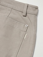 Folk - Tapered Cotton-Canvas Trousers - Neutrals