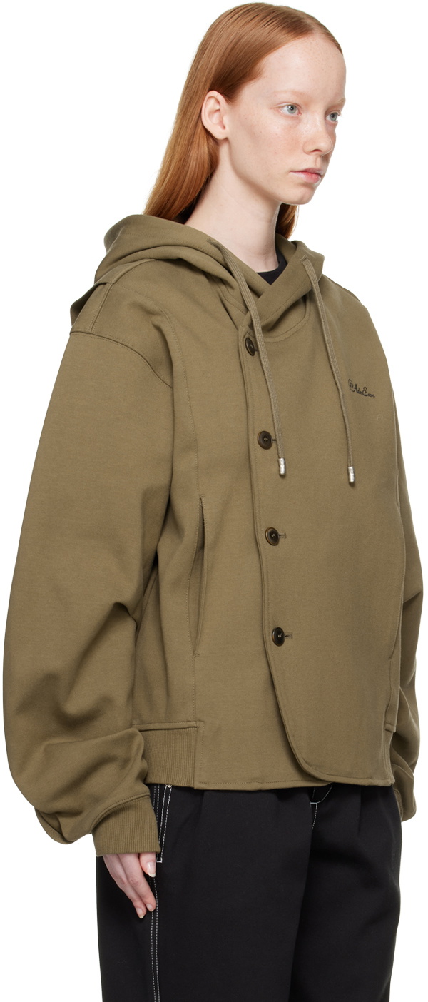 ADER error Brown Fluic Hoodie ADER error