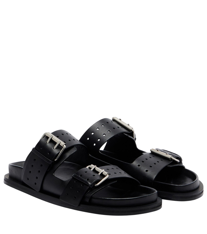 Photo: A.Emery Leon leather slides