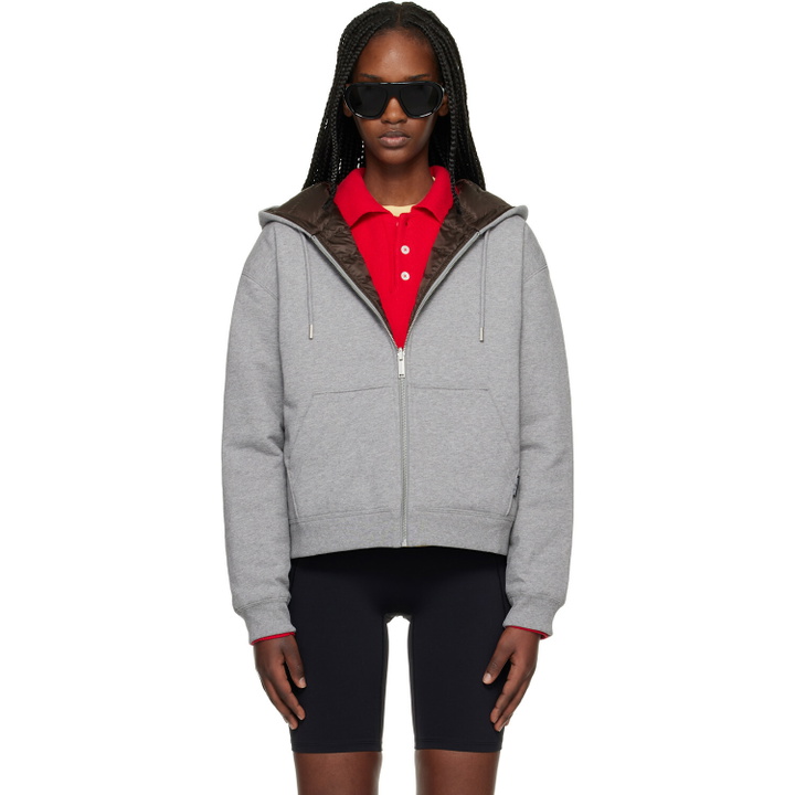 Photo: Canada Goose Brown & Gray Fuse Reversible Down Hoodie