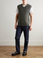 Mr P. - Wool and Cashmere-Blend Sweater Vest - Green