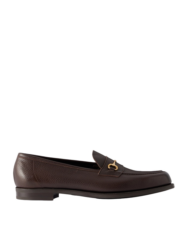 Photo: Edward Green - Putney Horsebit-Embellished Full-Grain Leather Loafers - Brown