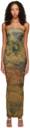BINYA SSENSE Exclusive Brown Alicia Maxi Dress
