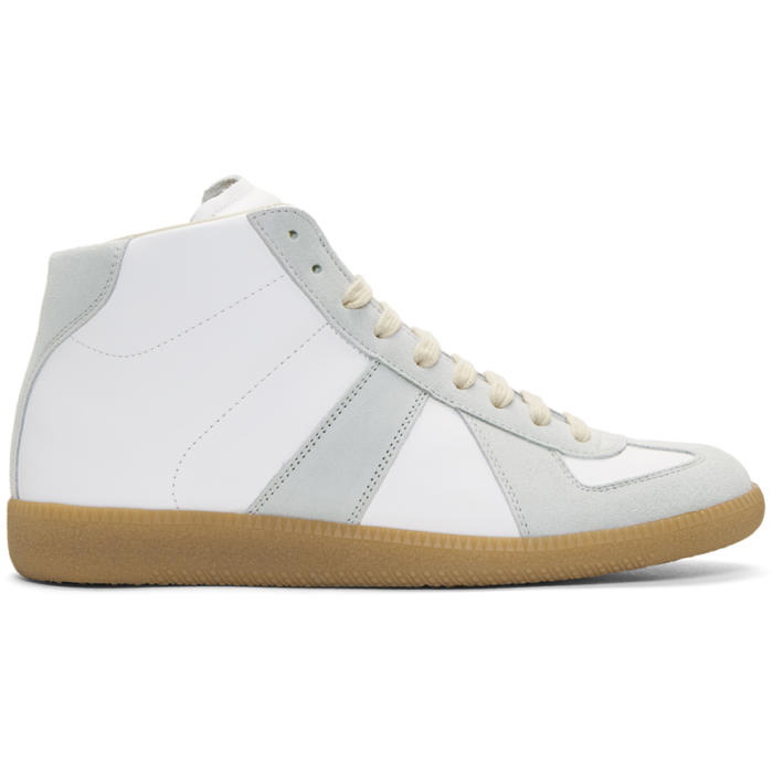 Photo: Maison Margiela White Replica Sneakers