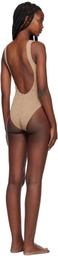 Bond-Eye Beige Guinness One-Piece Swimsuit