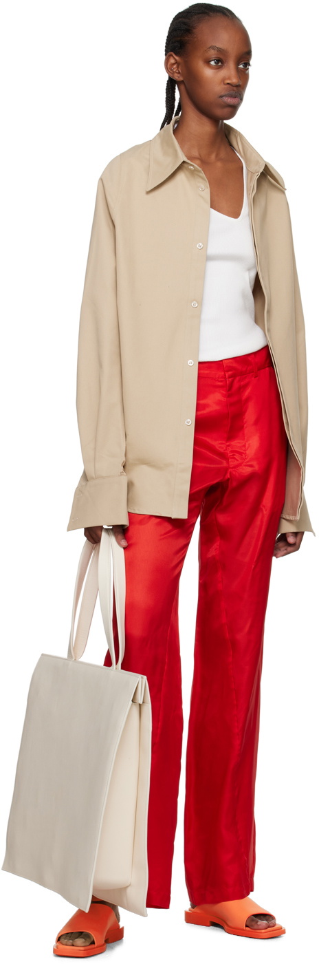 At.Kollektive Red Bianca Saunders Edition Morant Sandals
