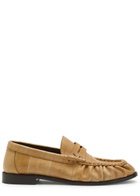 Saint Laurent Le Loafer 15 Eelskin Leather Loafers Beige