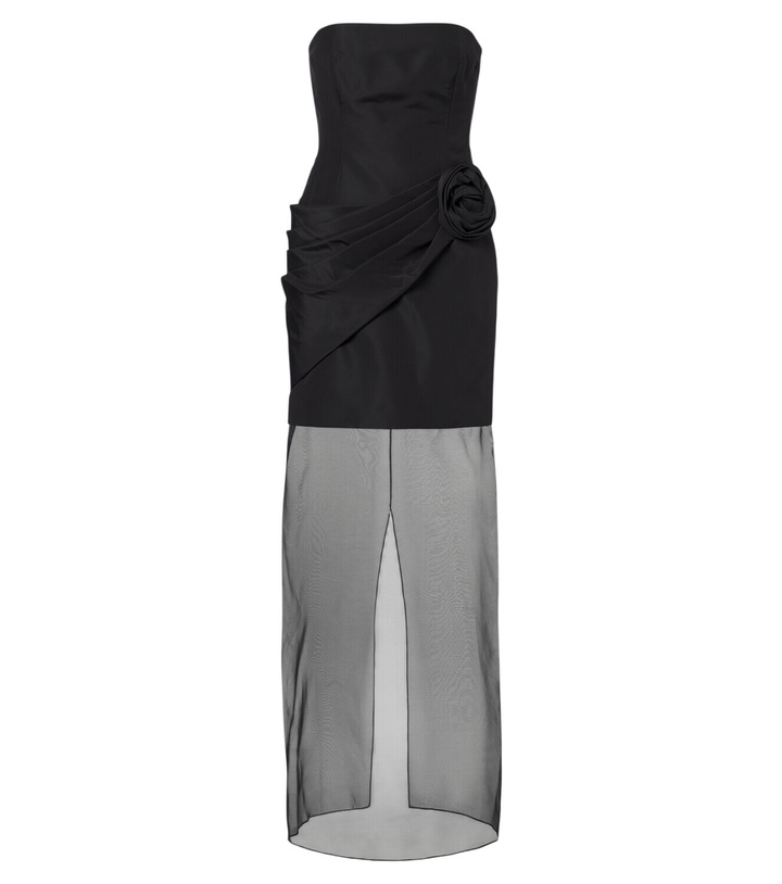 Photo: Carolina Herrera Silk faille and organza bustier gown