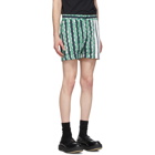 Neil Barrett Green Multi-Print Shorts