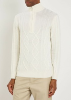 Aurélien Wintertime Wool and Cashmere-blend Jumper Ivory