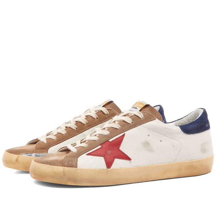 Photo: Golden Goose Super-Star Signature Embroidery Leather Sneaker