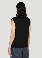 Marni - Destroyed Sleeveless Sweater in Black